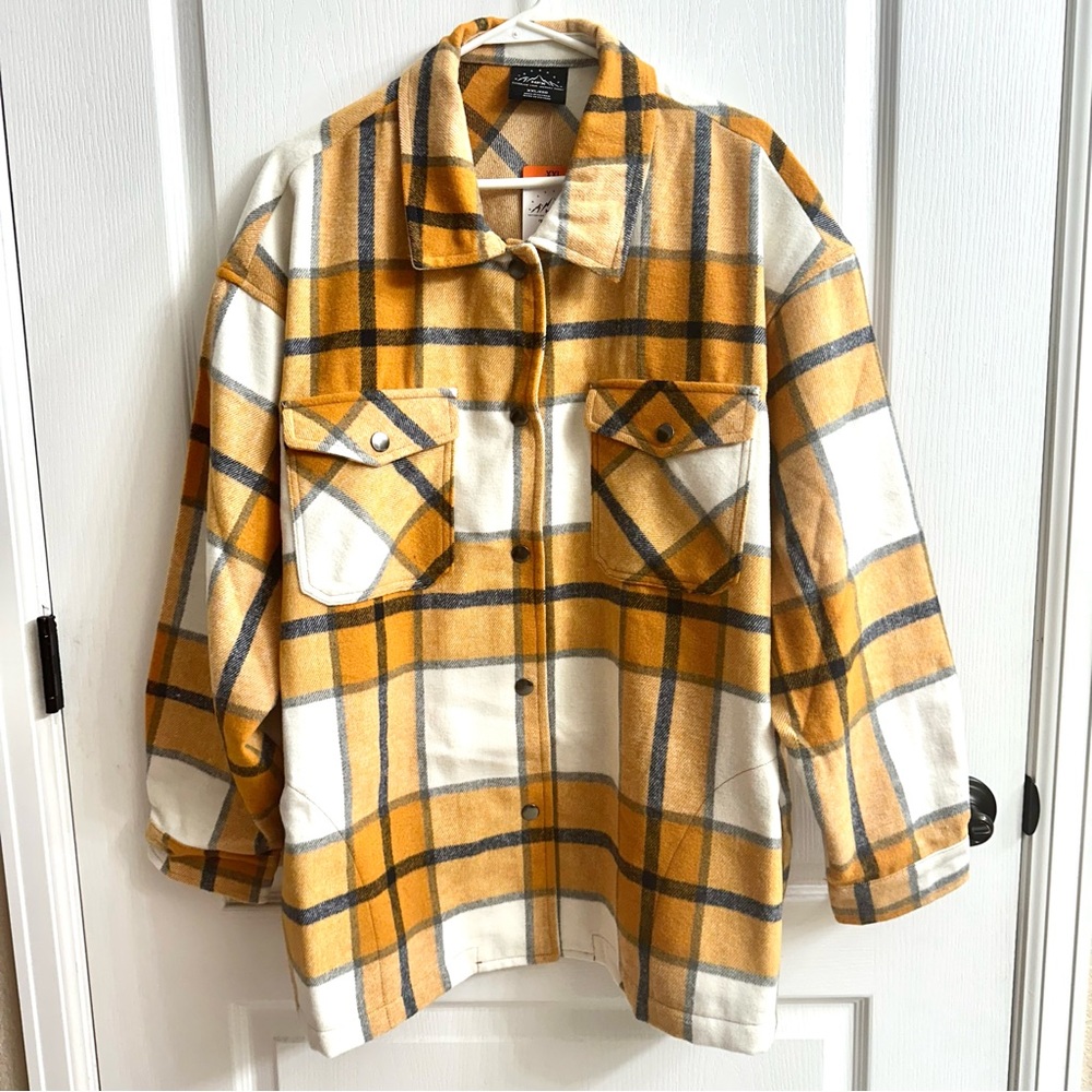 NWT  HFX Jacket Size XXL  Bust 58"  Plaid Soft and VERY warm  NICE!!